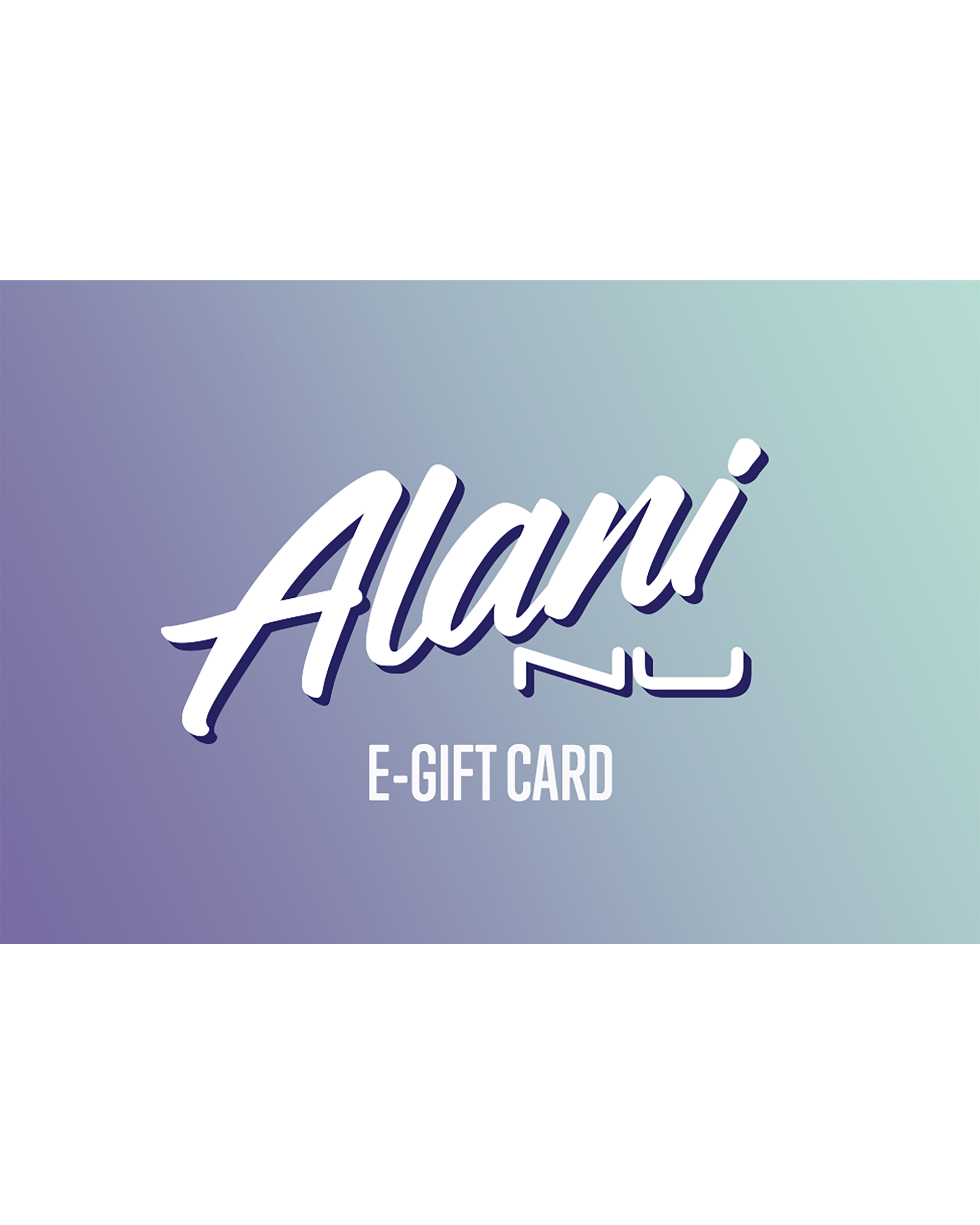 A Alani Nu E-gift card.
