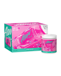 The front view of an Alani Nu Pink Slush Energy Drink can and Pre- Workout tub.