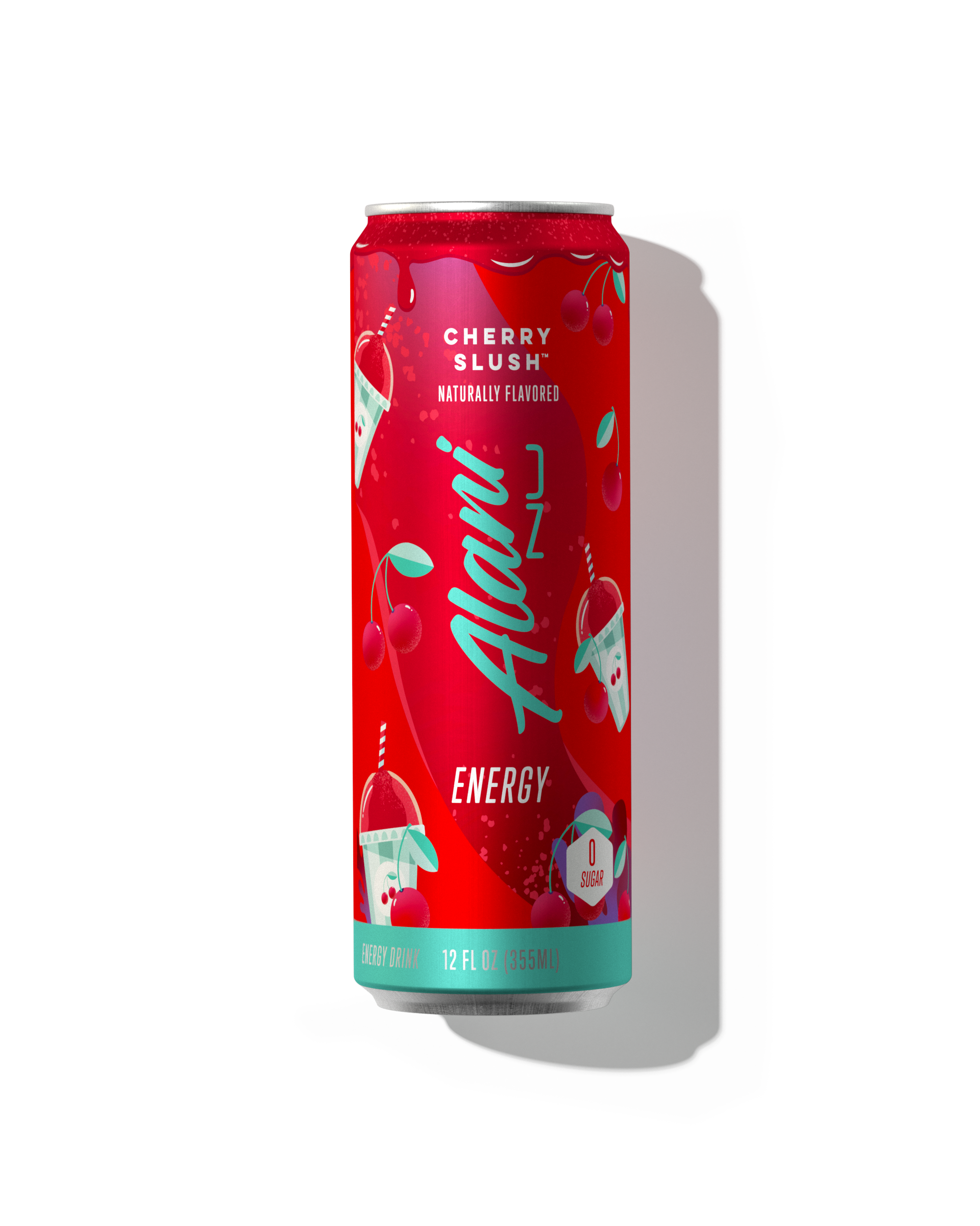 A 12 fl oz Energy Drink in Cherry Slush flavor.
